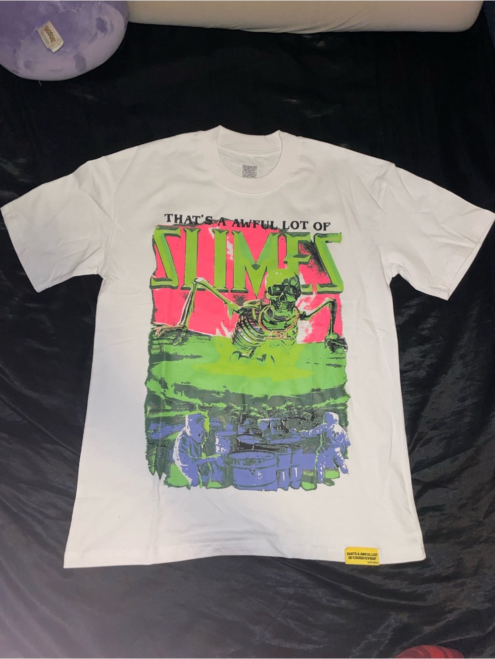 ALOCS X SLIMES White Graphic 'That's A Awful Lot Of Slimes' T-Shirt